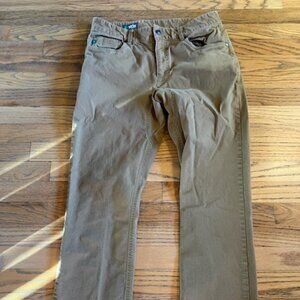 STIO Men's Rivet Canvas Pant Brown Mudslide 32R EUC